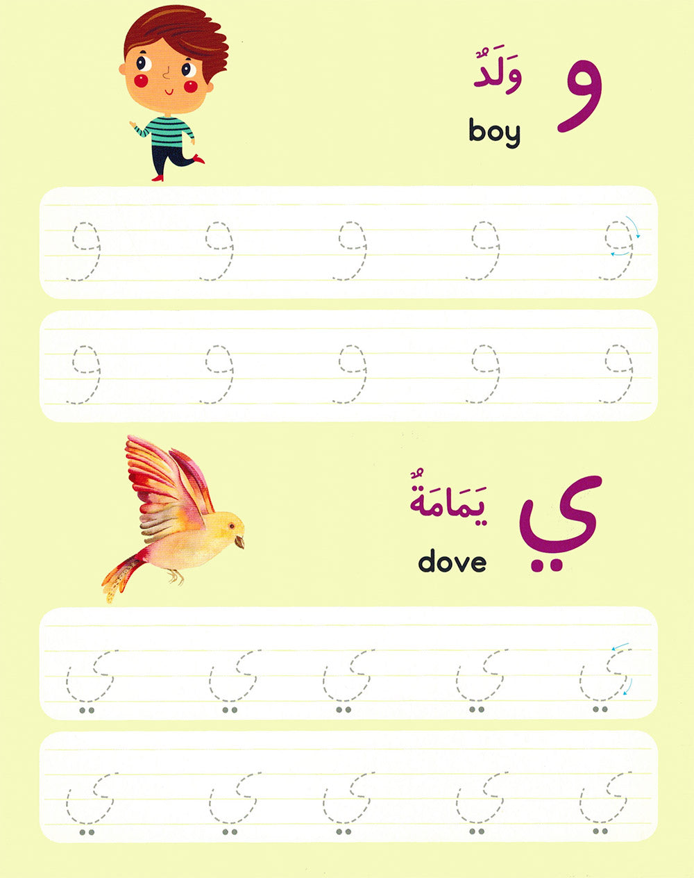 Arabic Writing - Board Book - Wipe Clean | أكتب حروف الهجاء