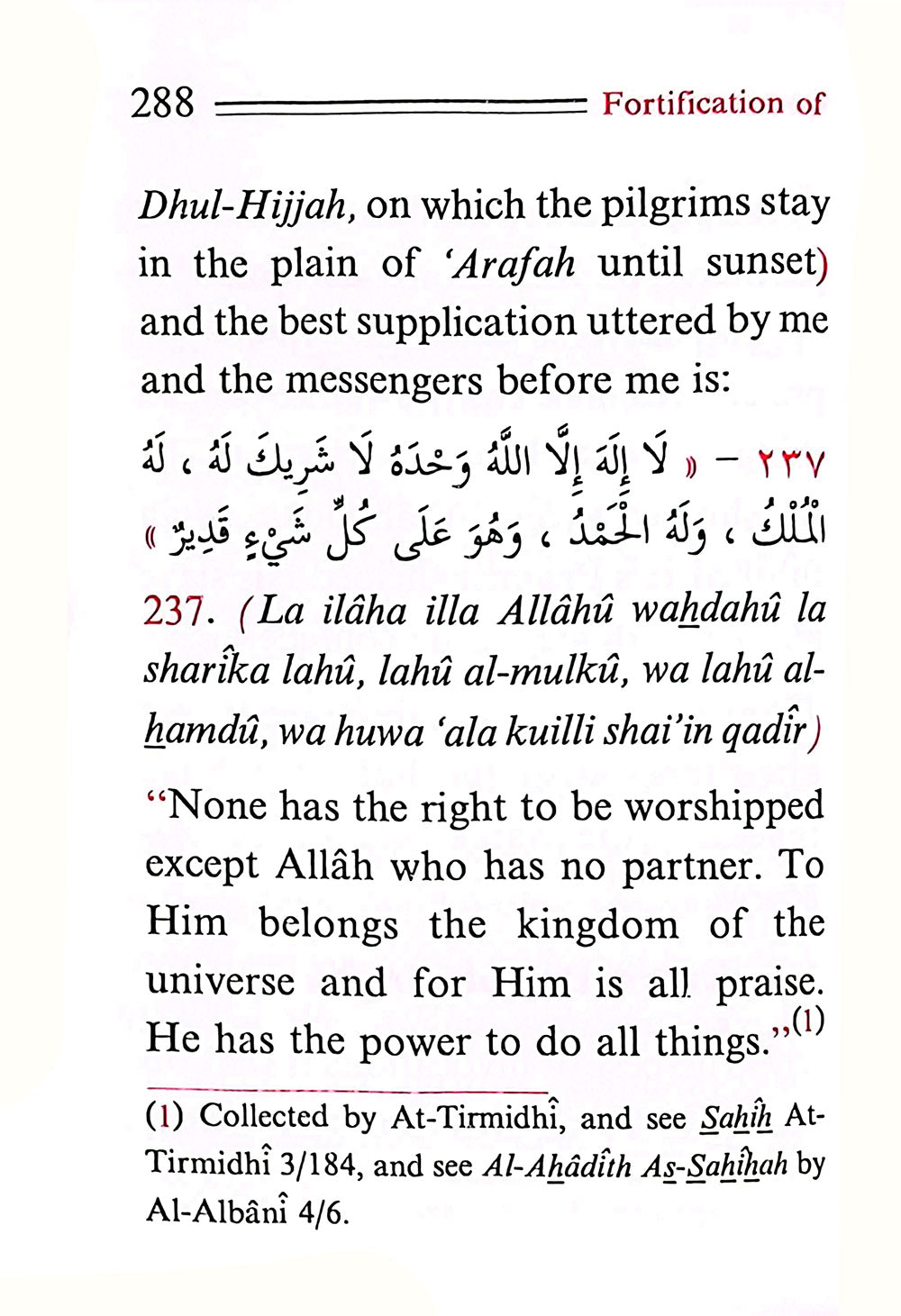 Fortification of The Muslim - Supplications From The Qur'an and Sunnah