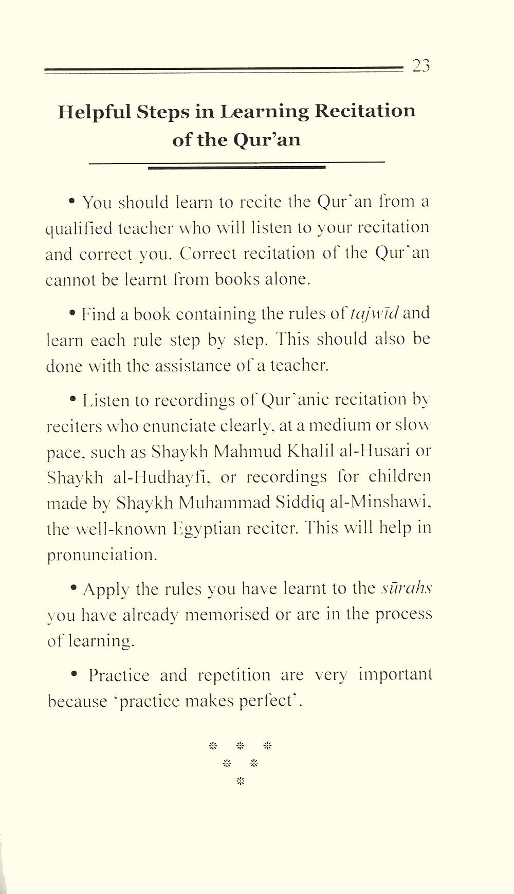 Guide to The Principles of Tajweed