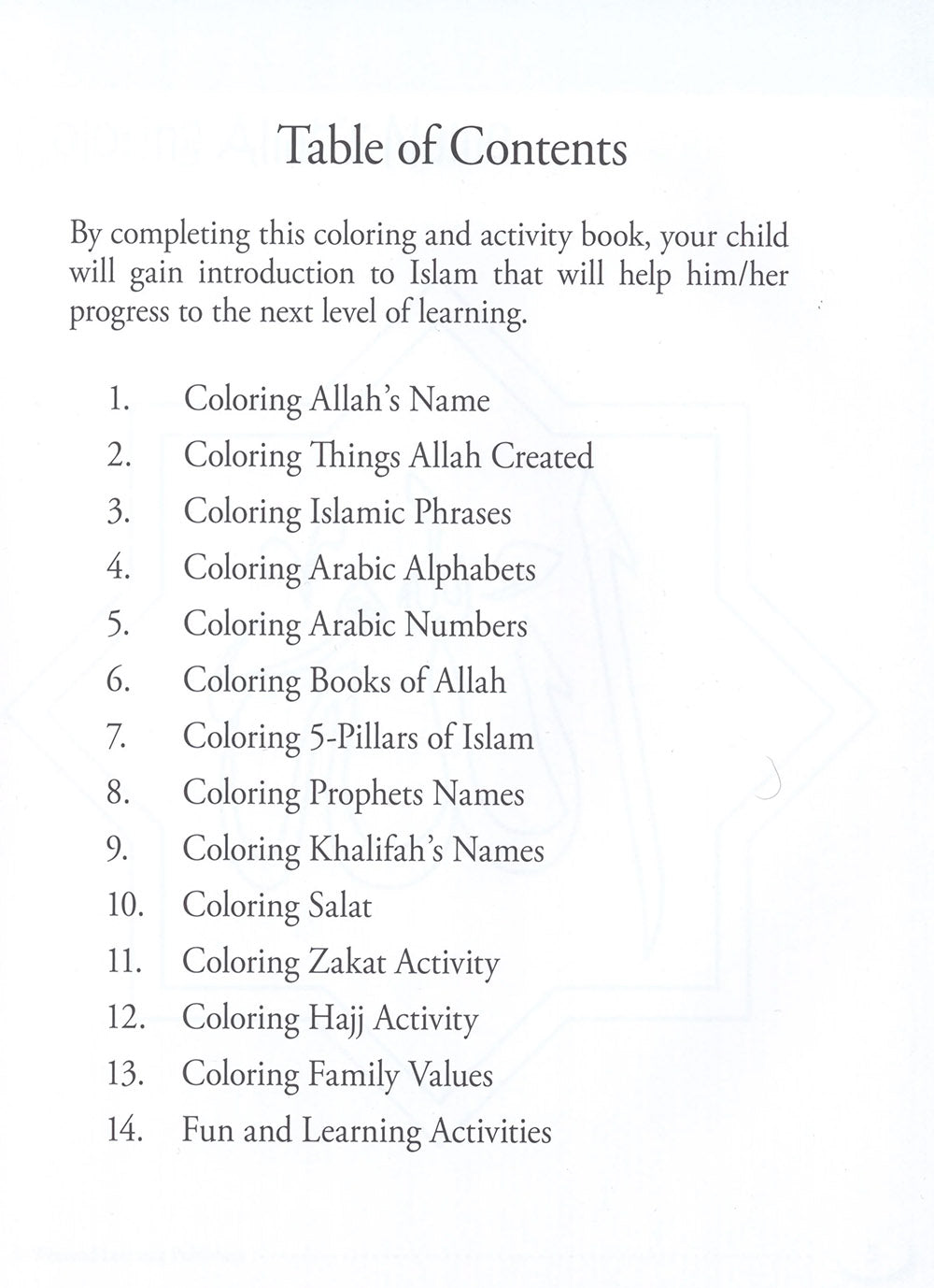 My Islamic Coloring Book
