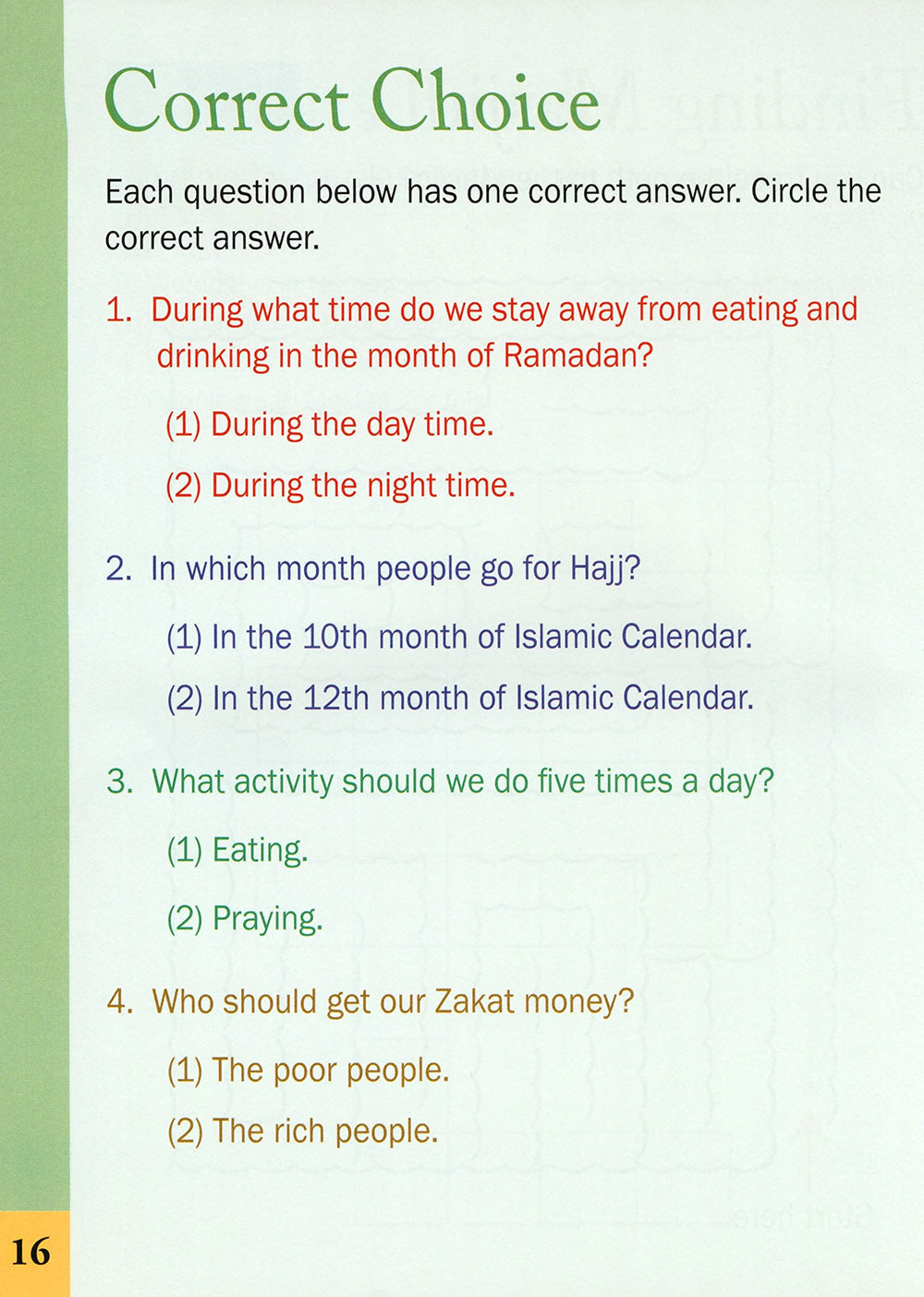 5-Pillars Of Islam Activity Book