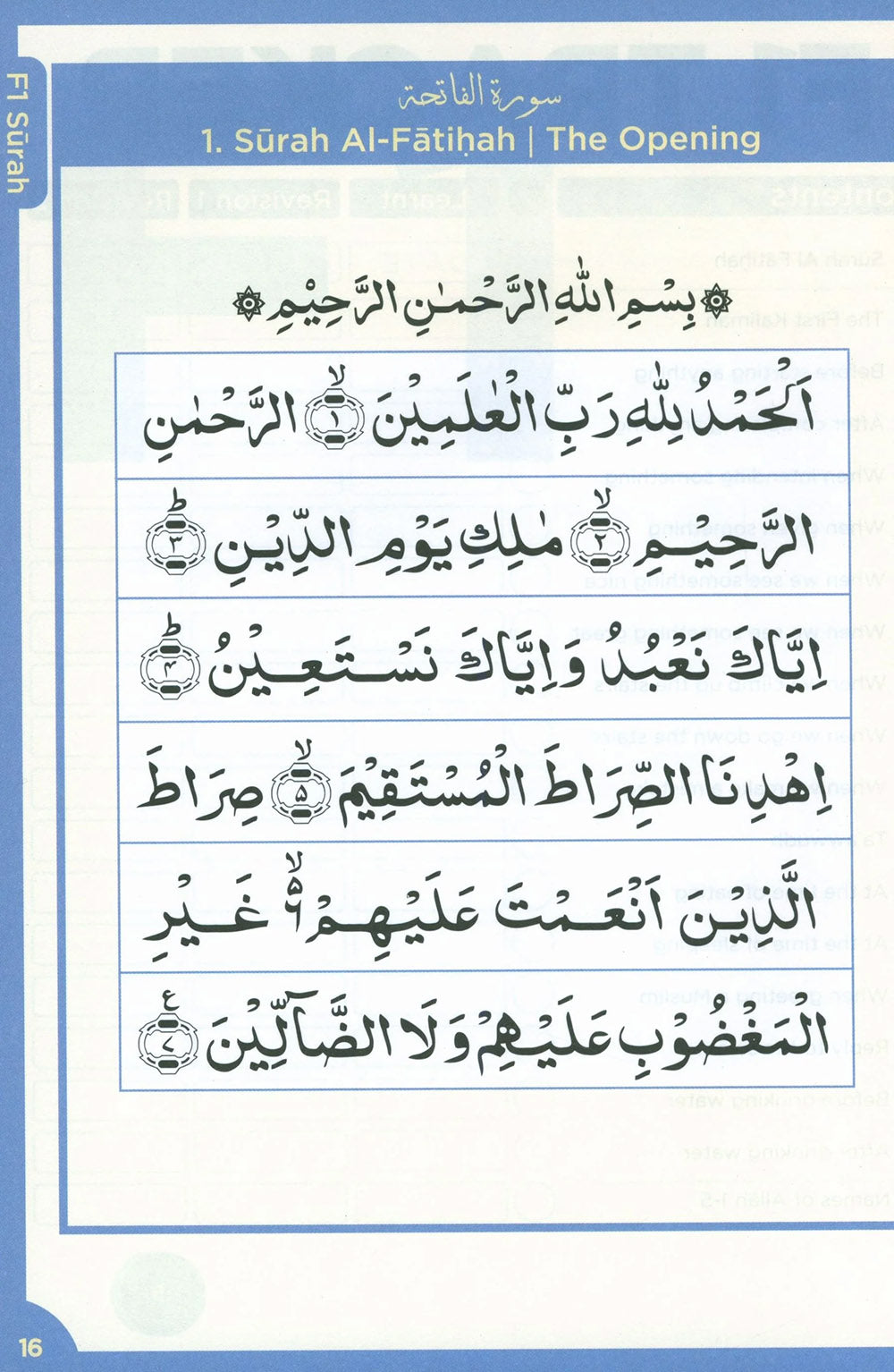 An Nasihah Islamic Curriculum Surah And Dua Level 1-8