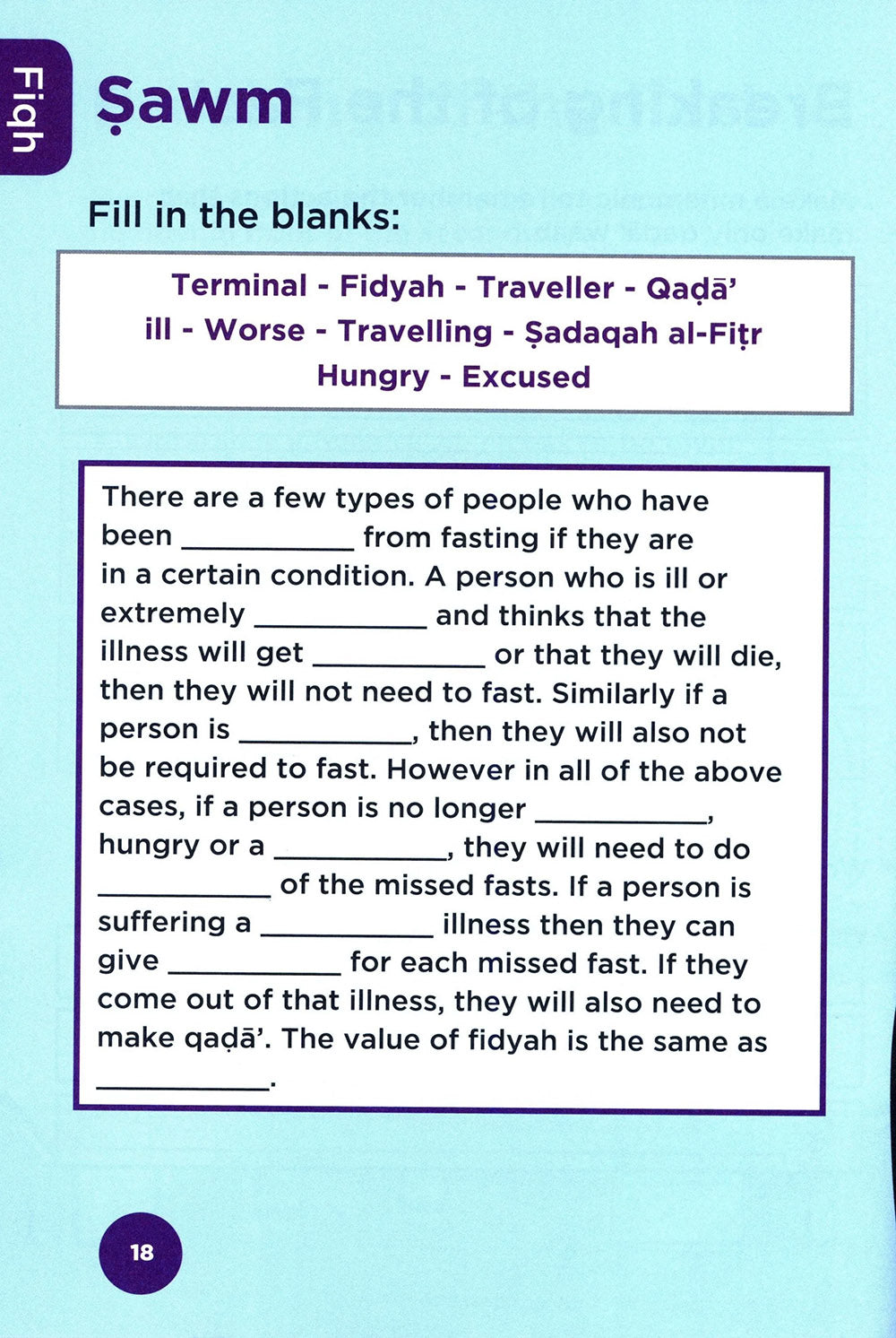 An Nasihah Islamic Curriculum Workbook Level 4