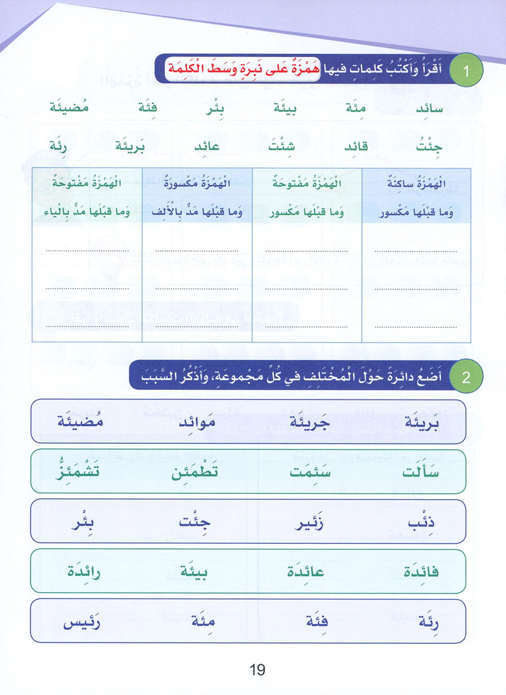 Arabic Sanabel Handwriting Skills Level 6 | سنابل المهارات الكتابية المستوى 6