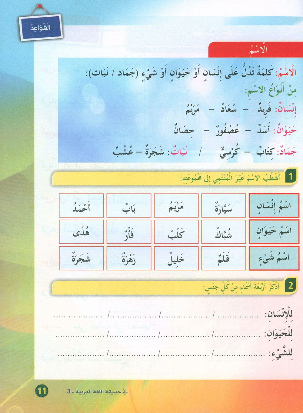 In The Arabic Language Garden Textbook Level 3 | في حديقة اللغة العربية