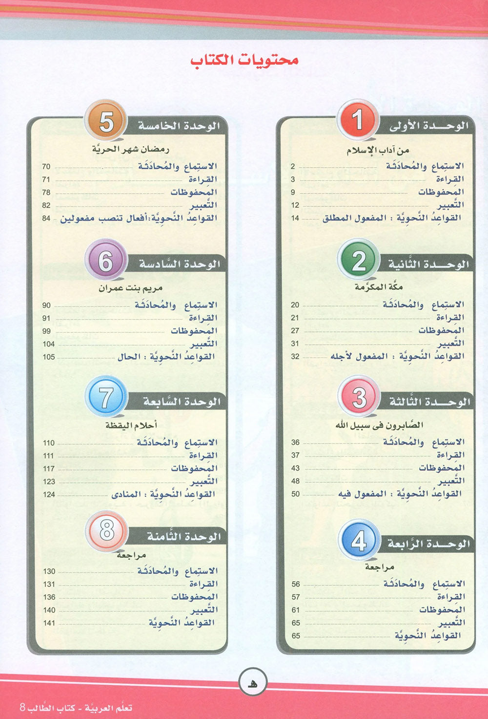ICO Learn Arabic Textbook Level 8 - Combined Edition | تعلم العربية