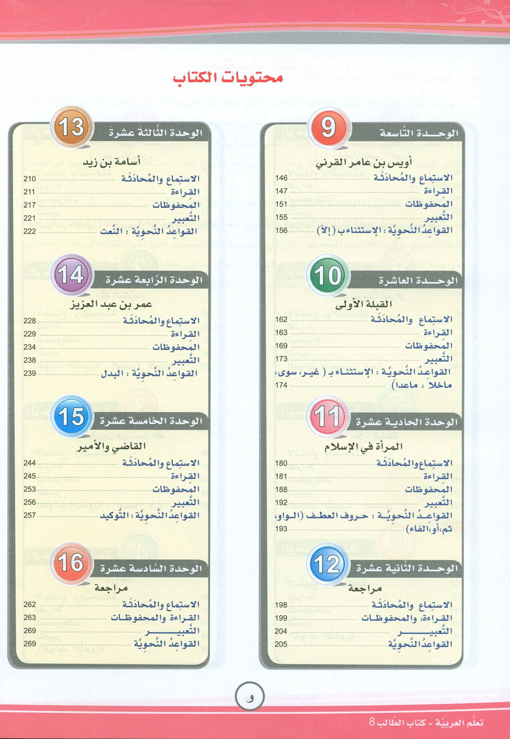 ICO Learn Arabic Textbook Level 8 - Combined Edition | تعلم العربية