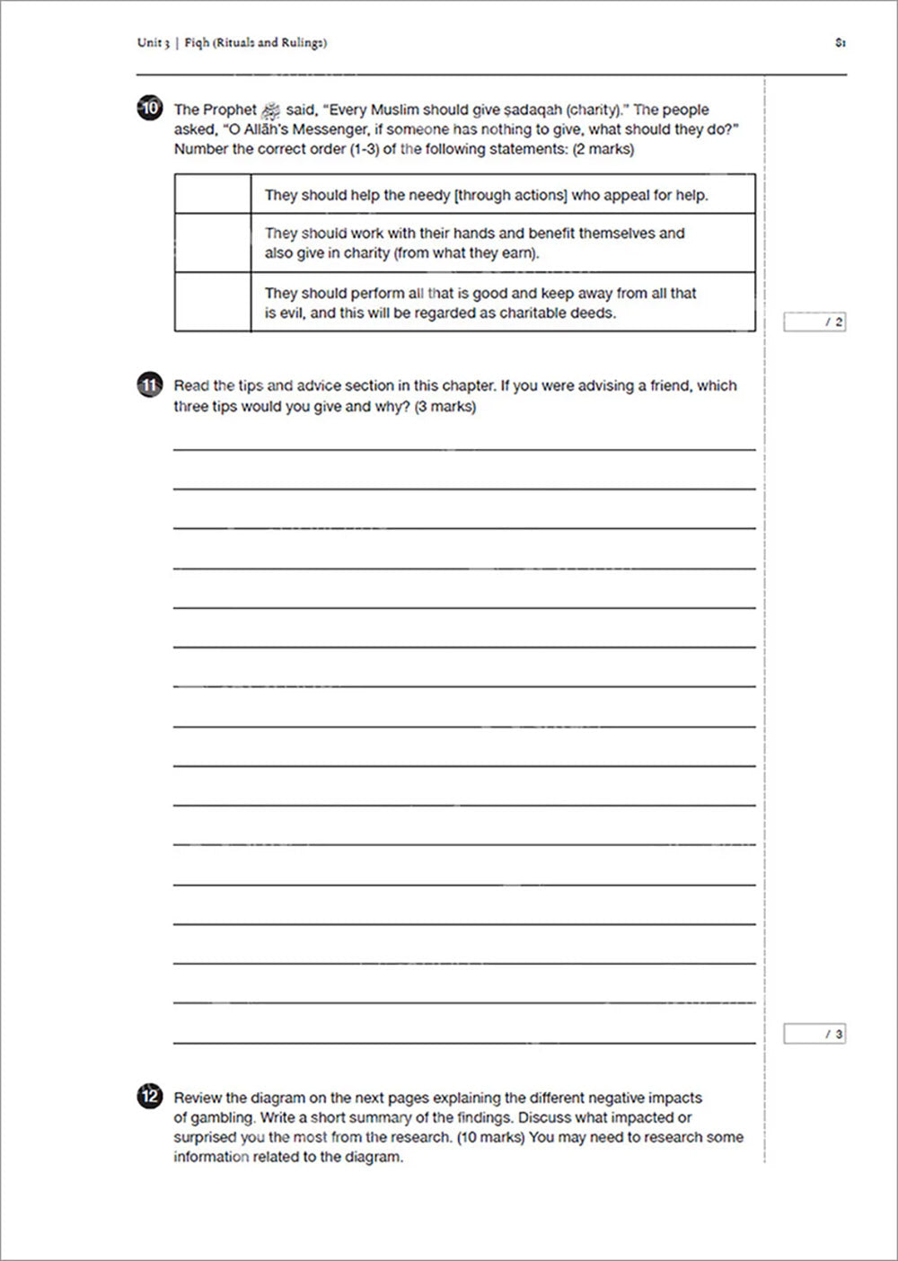 Safar Islamic Studies Workbook Level 8