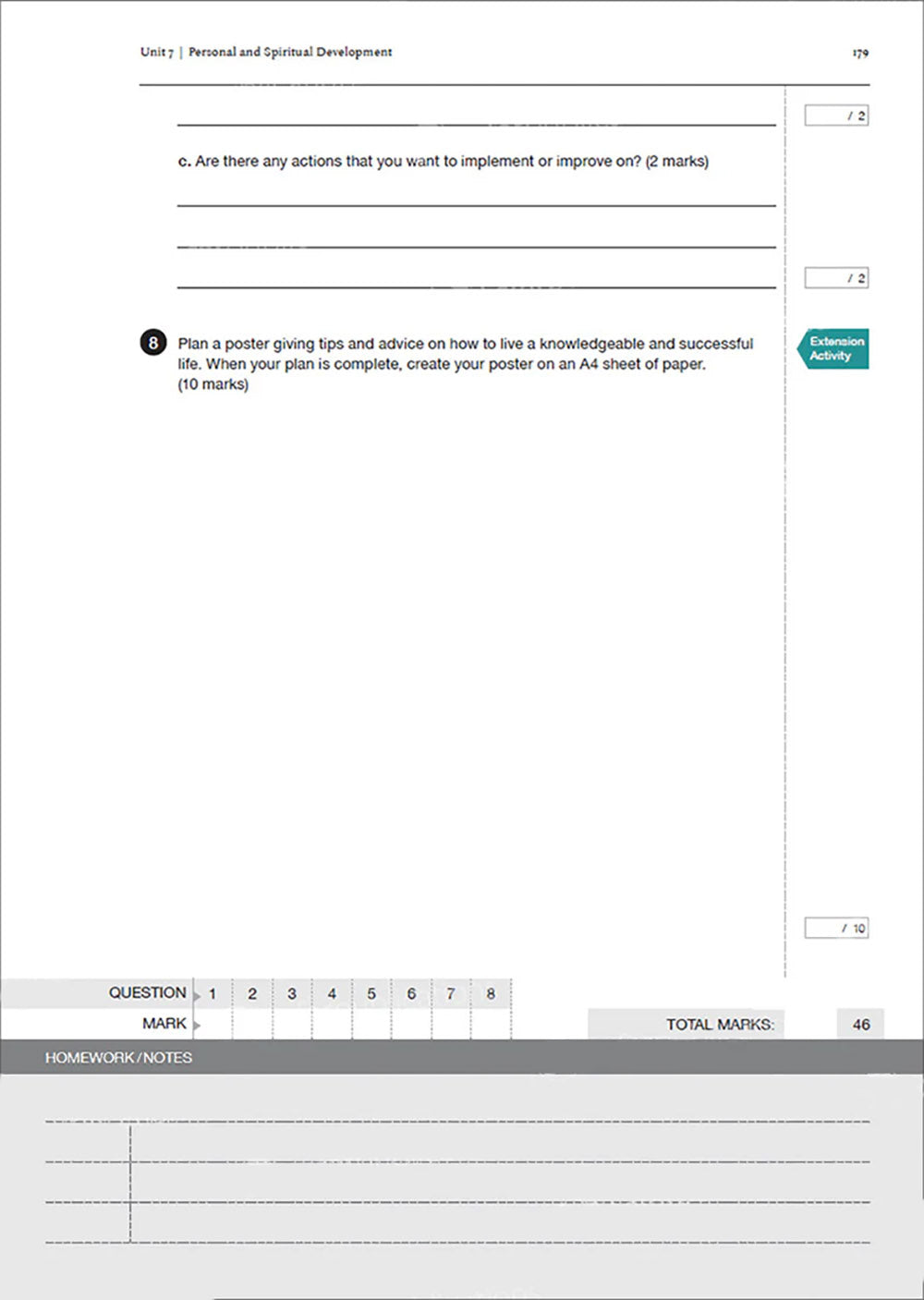 Safar Islamic Studies Workbook Level 8