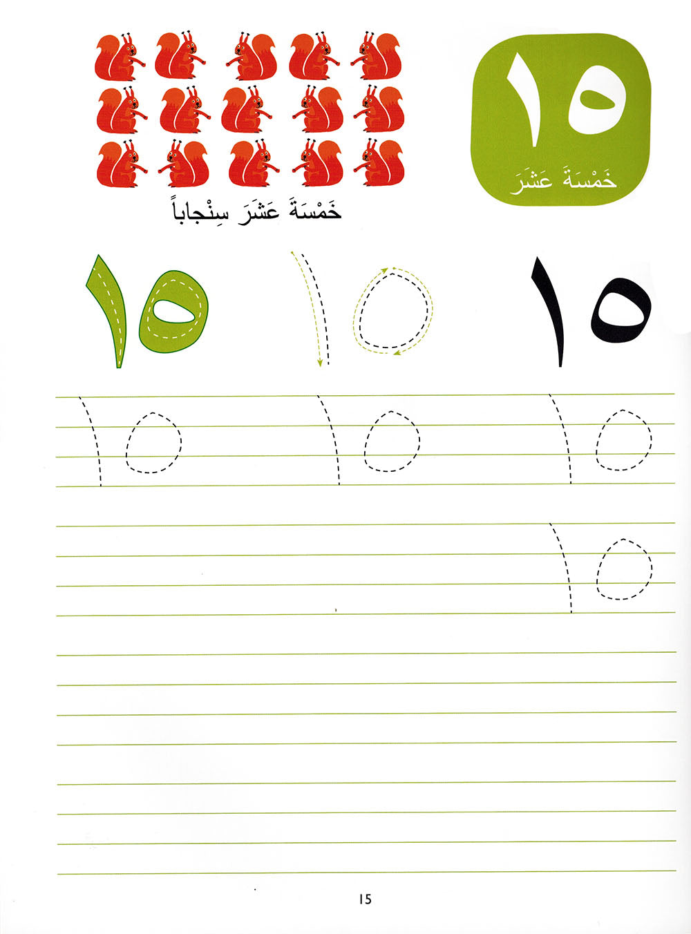 Wipe-Clean Arabic Numbers