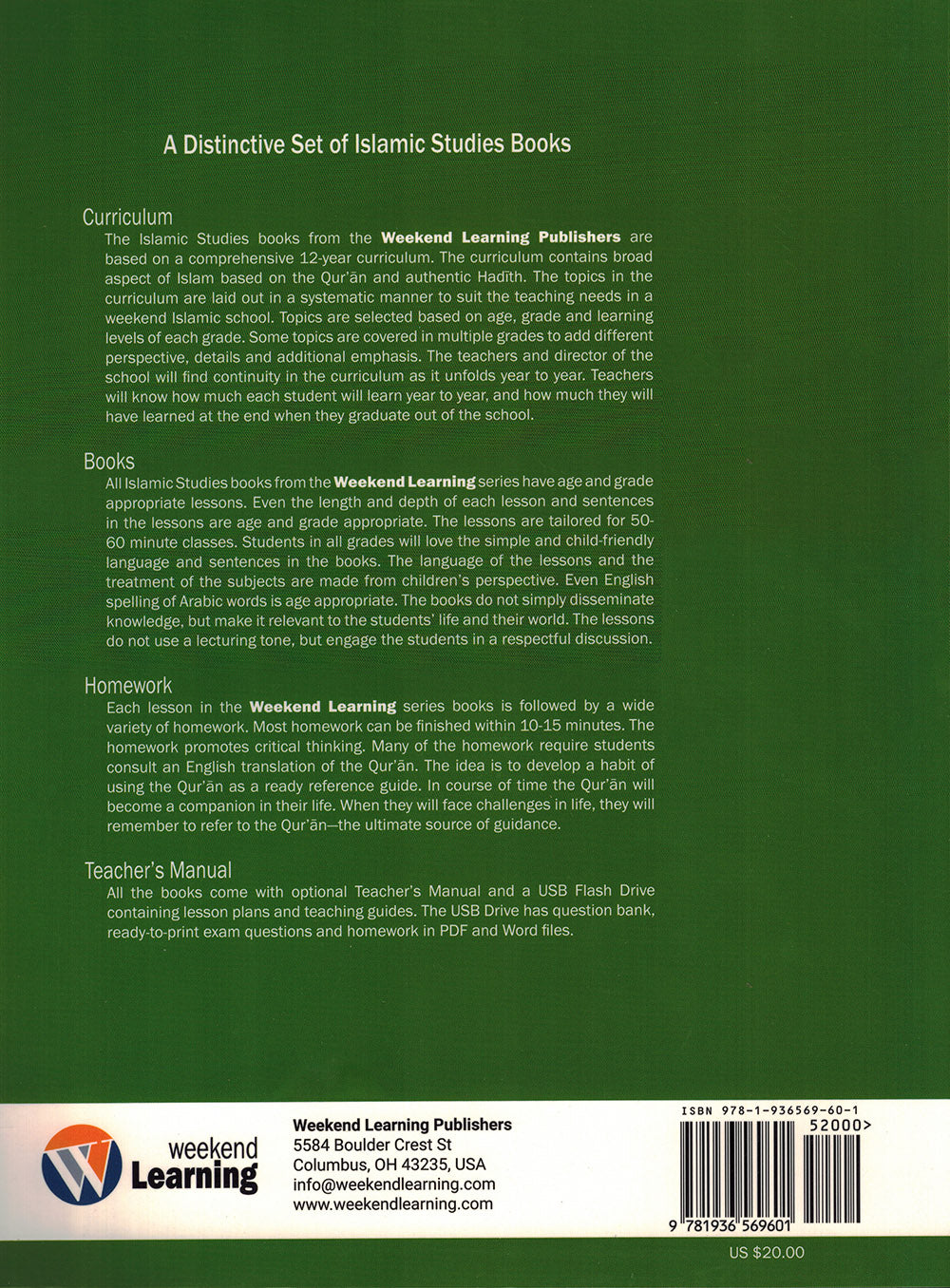 Weekend Learning Islamic Studies Textbook Level 4