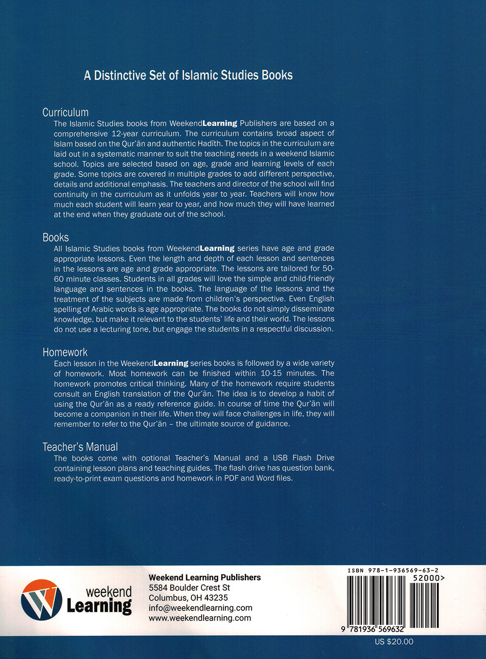 Weekend Learning Islamic Studies Textbook Level 7