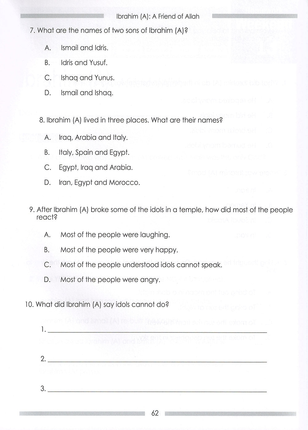 Weekend Learning Islamic Studies Workbook Level 2