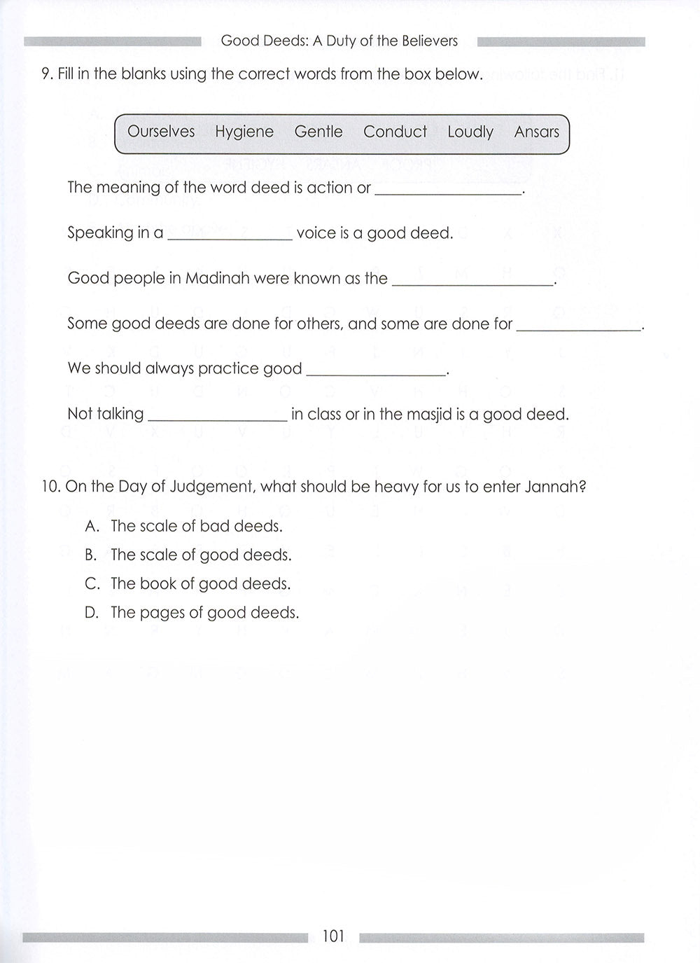 Weekend Learning Islamic Studies Workbook Level 3