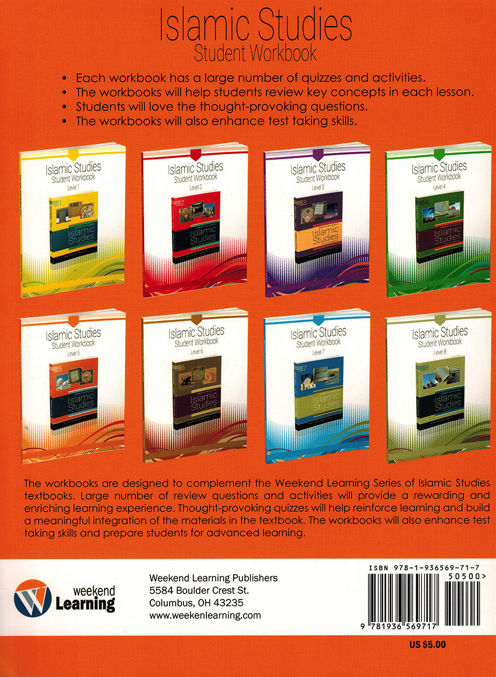 Weekend Learning Islamic Studies Workbook Level 5