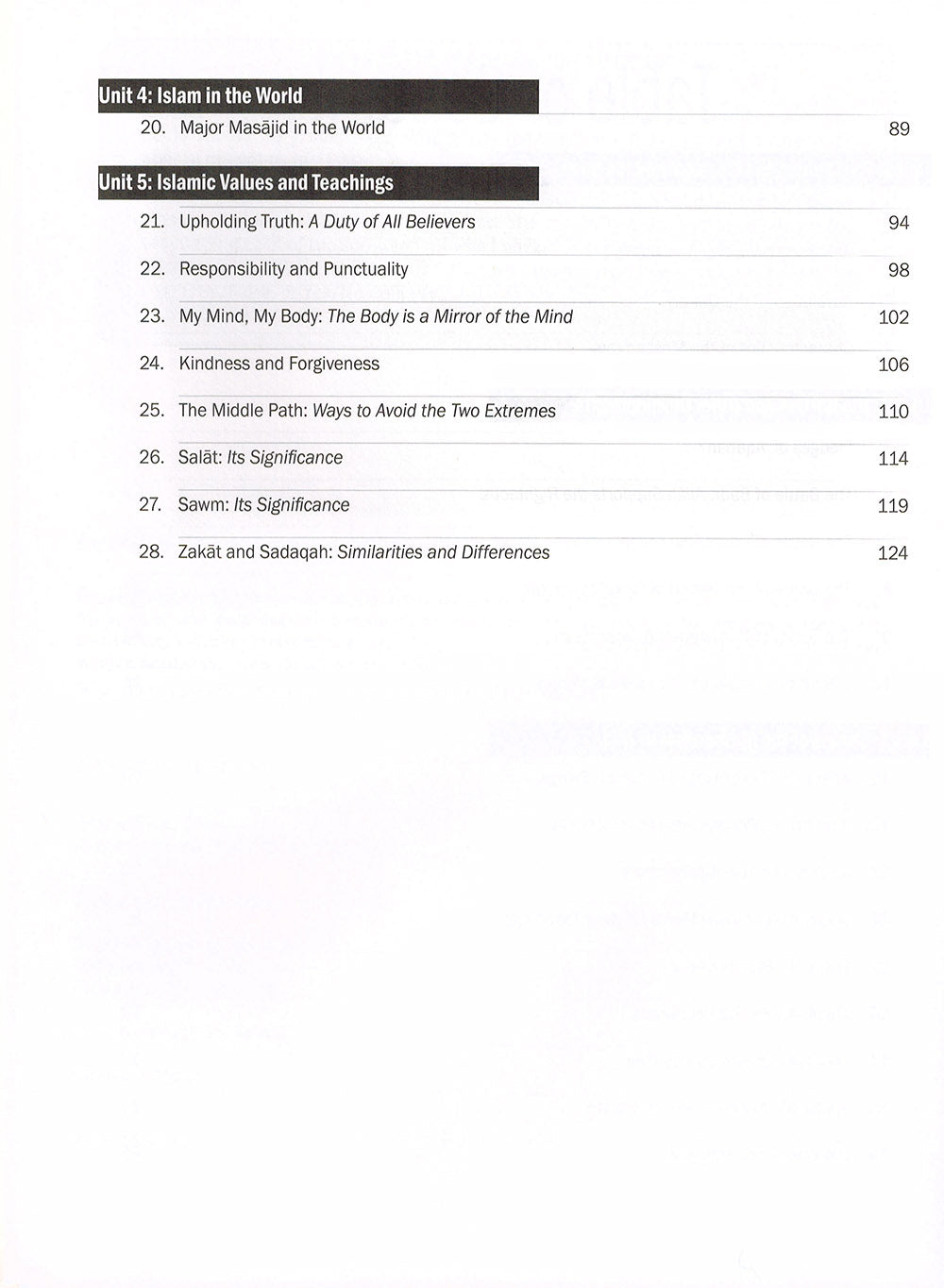 Weekend Learning Islamic Studies Workbook Level 5