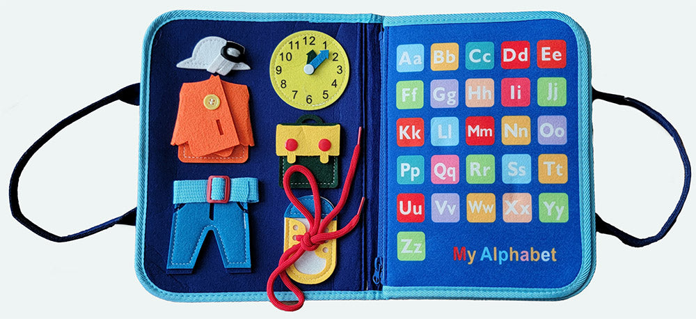 Montessori Educational Activity Bag for Toddlers - Boys
