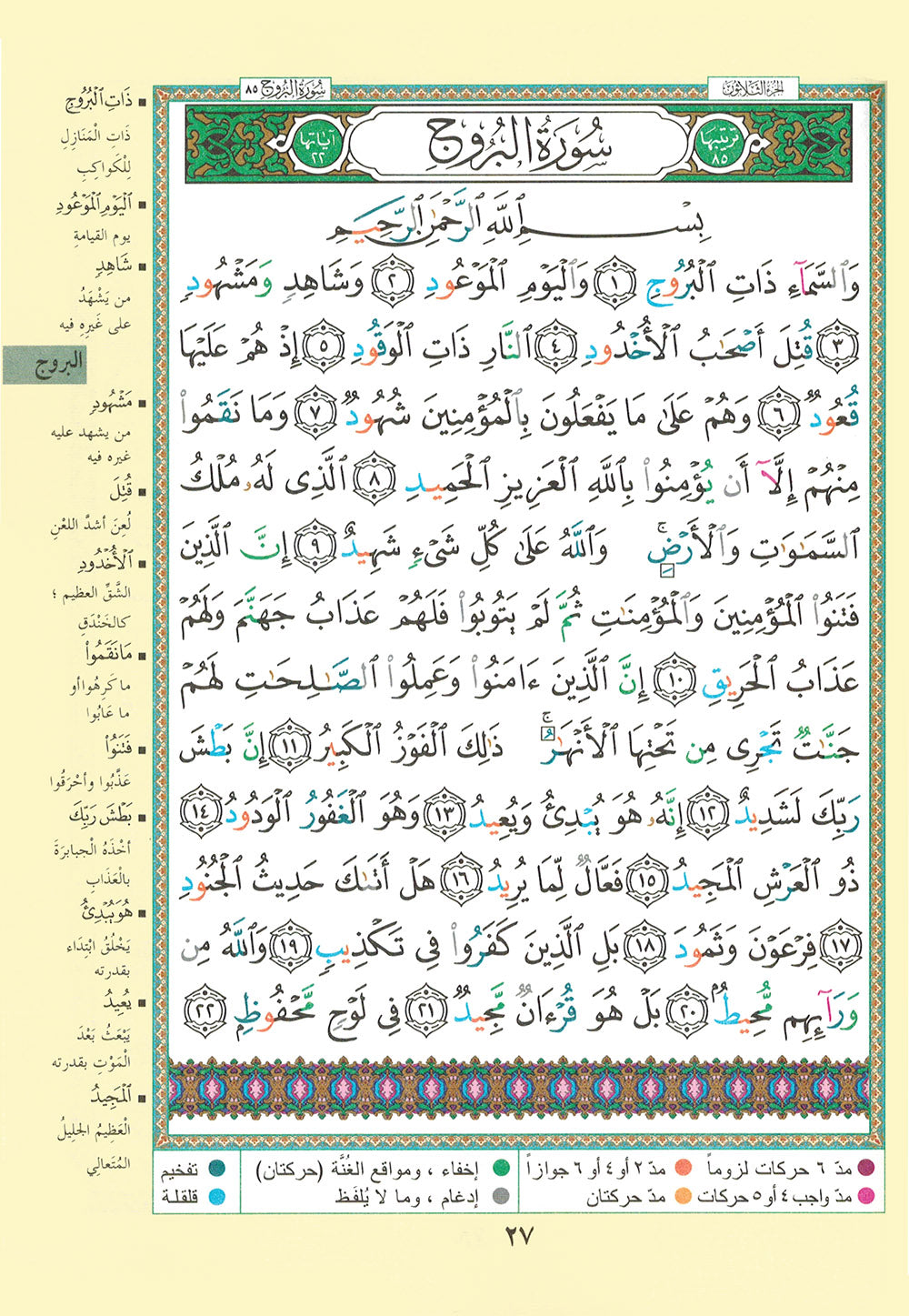 Tajweed Quran - Seven Savers Surahs - Arabic (5.5x8 in) | مصحف التجويد - السبع المنجيات - عربي