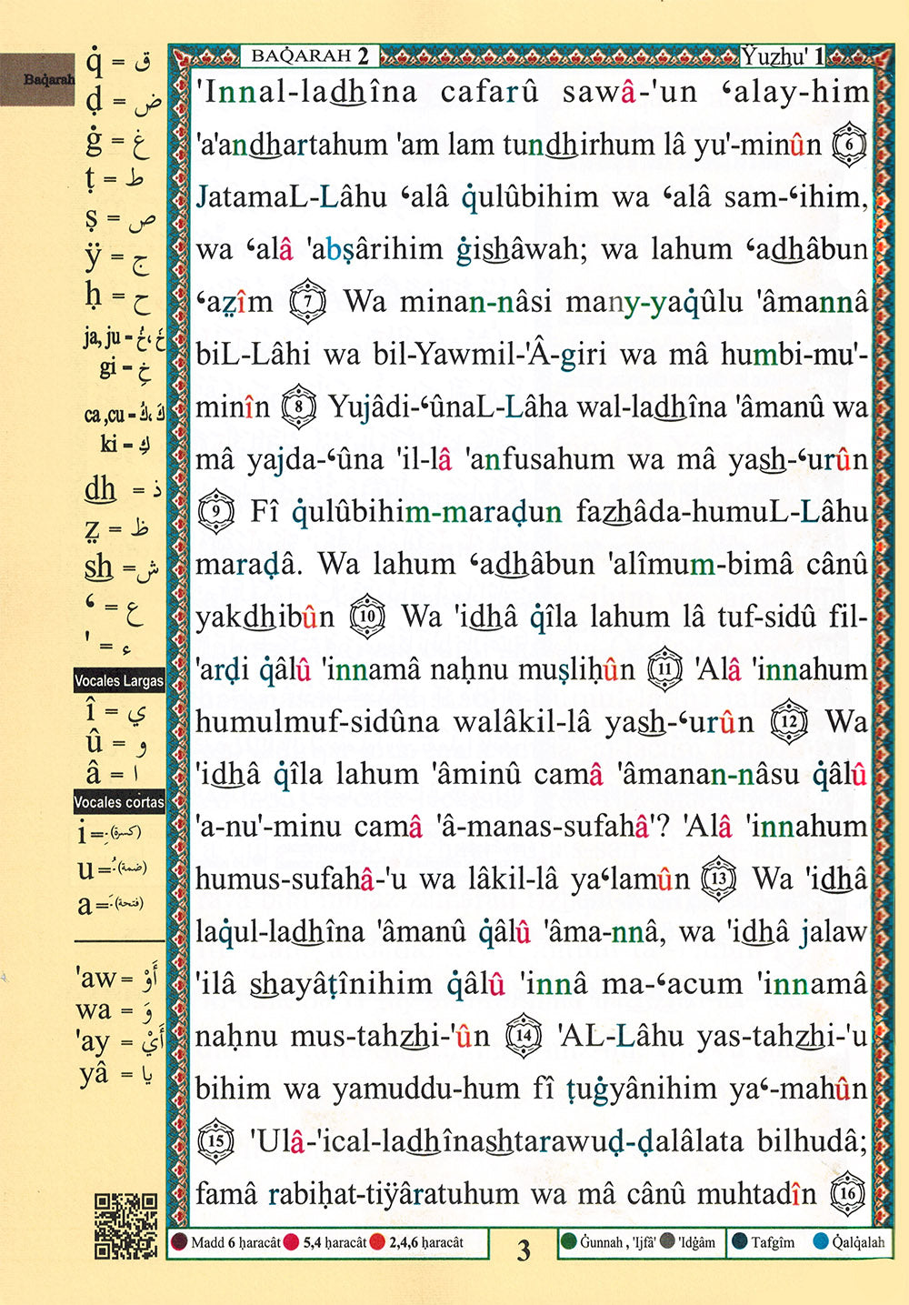 Tajweed Quran With Meaning Translation and Transliteration in Spanish (7x10 in)