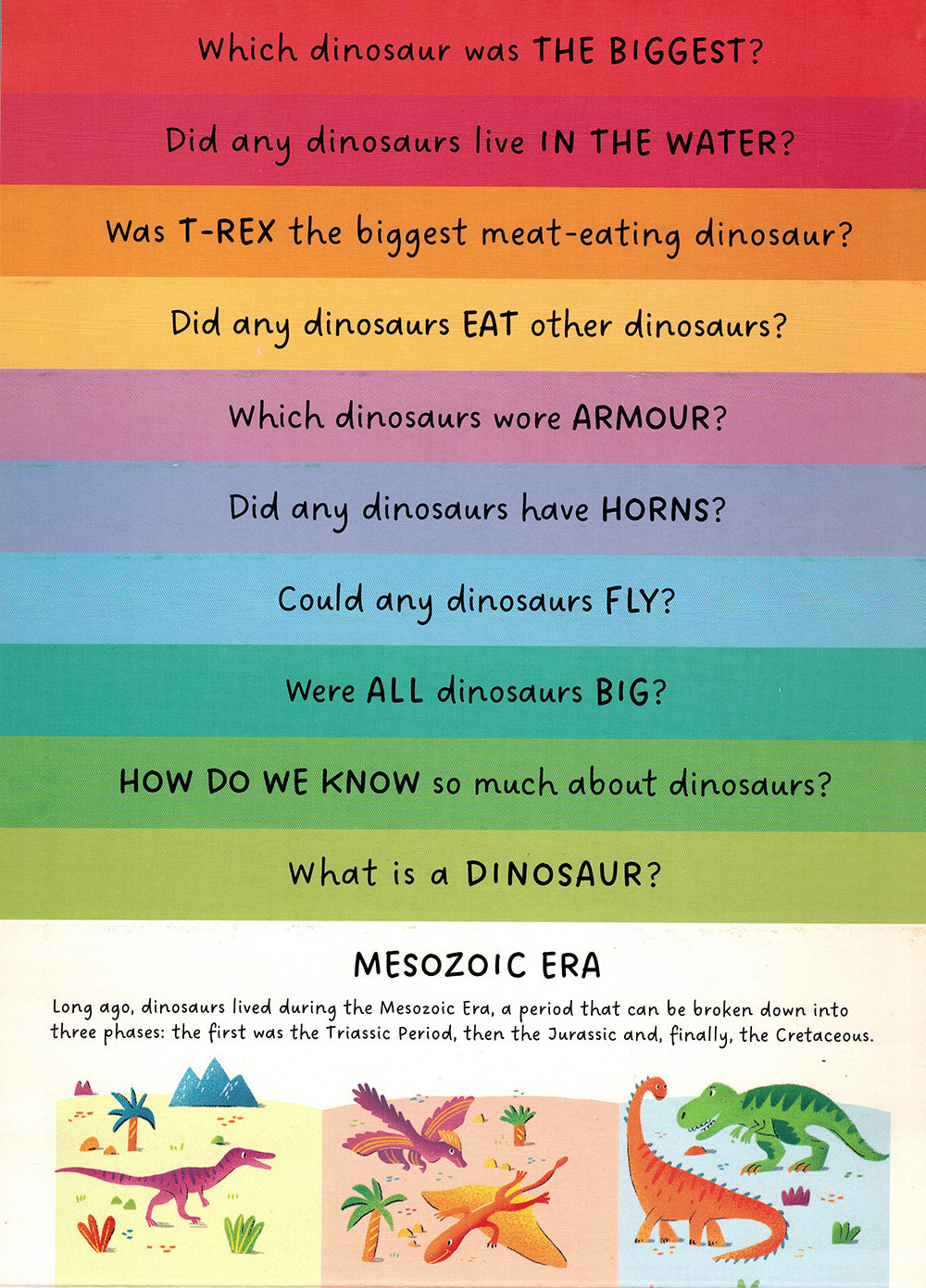 Dinosaurs - Step by Step Questions & Answers