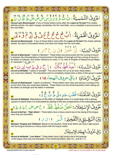 Noorani Qa'idah: Master Reading the Quran - Arabic & English (8.5x11 in) | القواعد النورانية