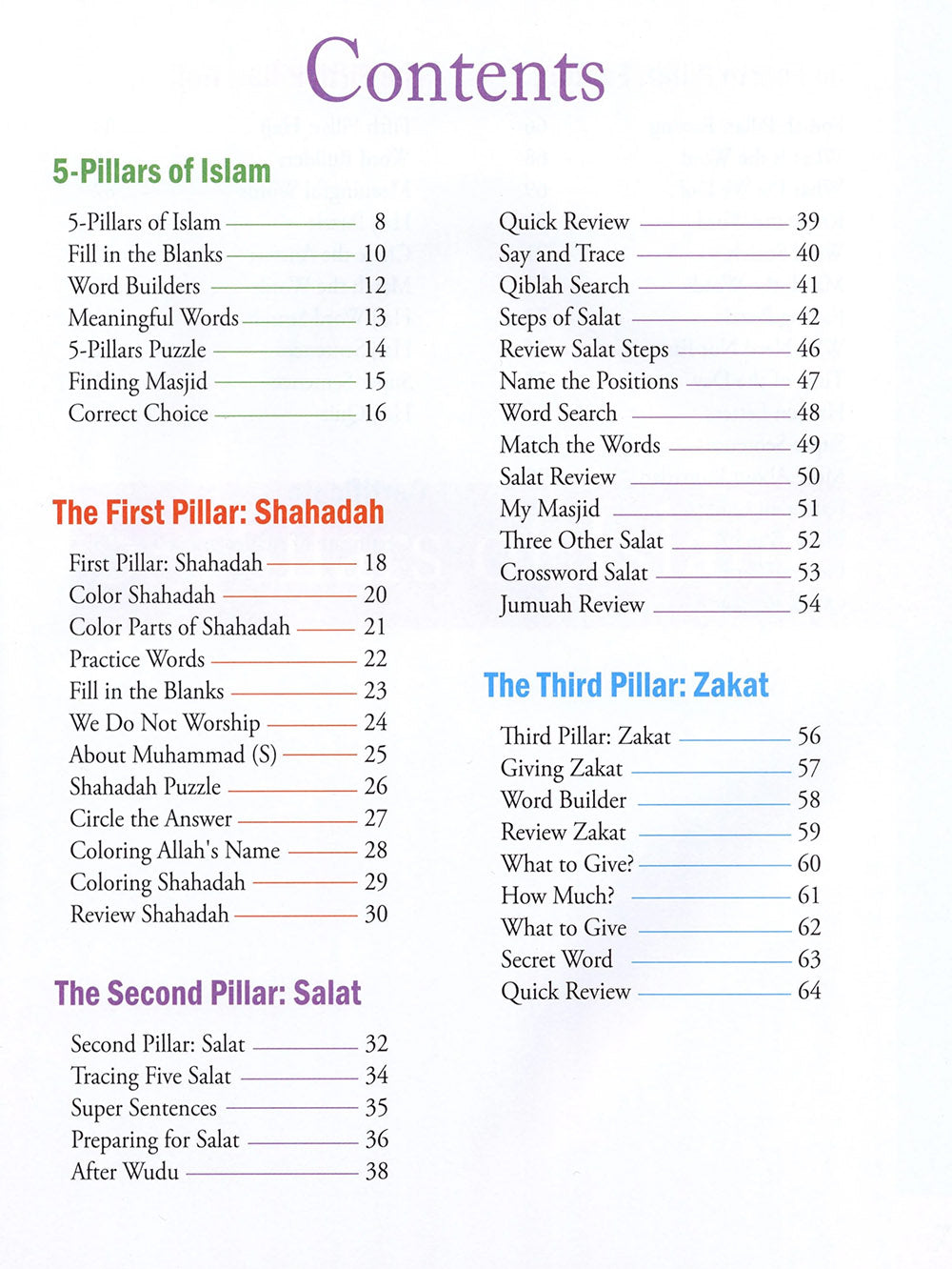 5-Pillars Of Islam Activity Book