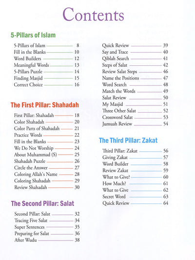5-Pillars Of Islam Activity Book