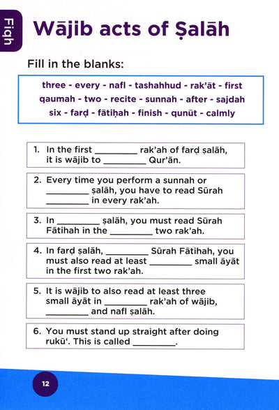 An Nasihah Islamic Curriculum Workbook Level 4