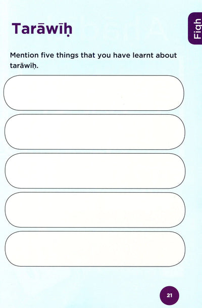 An Nasihah Islamic Curriculum Workbook Level 4