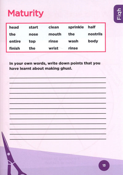 An Nasihah Islamic Curriculum Workbook Level 6 Boys