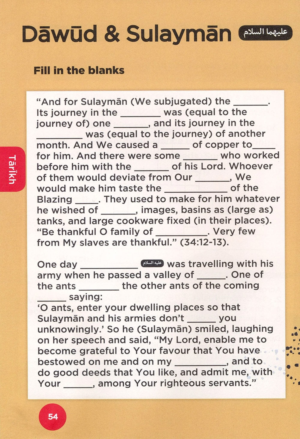 An Nasihah Islamic Curriculum Workbook Level 6 Girls