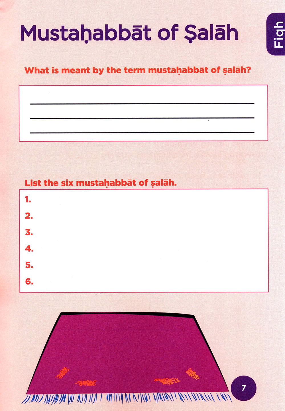 An Nasihah Islamic Curriculum Workbook Level 7