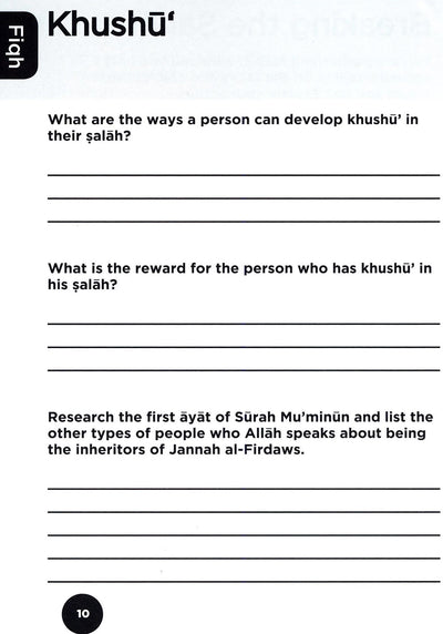 An Nasihah Islamic Curriculum Workbook Level 8