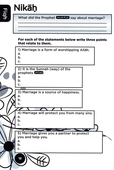 An Nasihah Islamic Curriculum Workbook Level 8