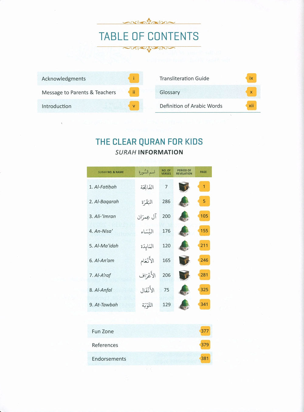 The Clear Quran - Tafsir For Kids - Volume 1 - Surahs 1-9