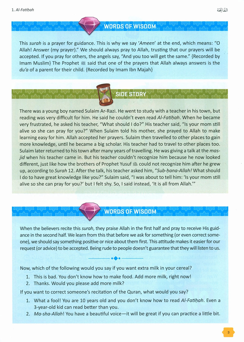 The Clear Quran - Tafsir For Kids - Volume 4 - Surah 1 and 49-114