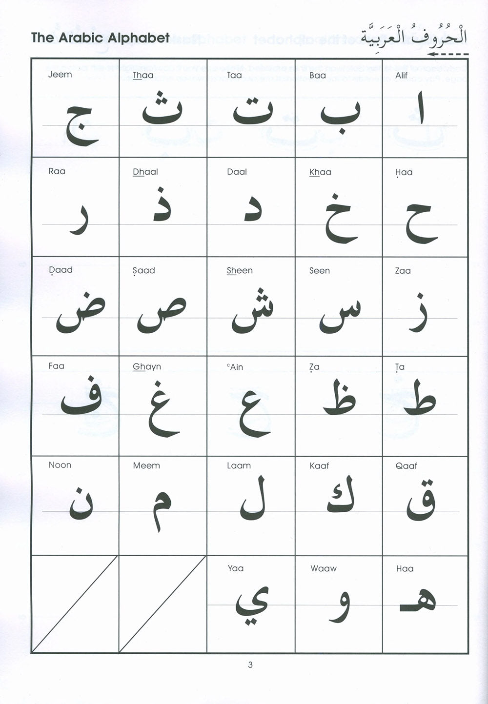 Gateway To Arabic - Handwriting Book