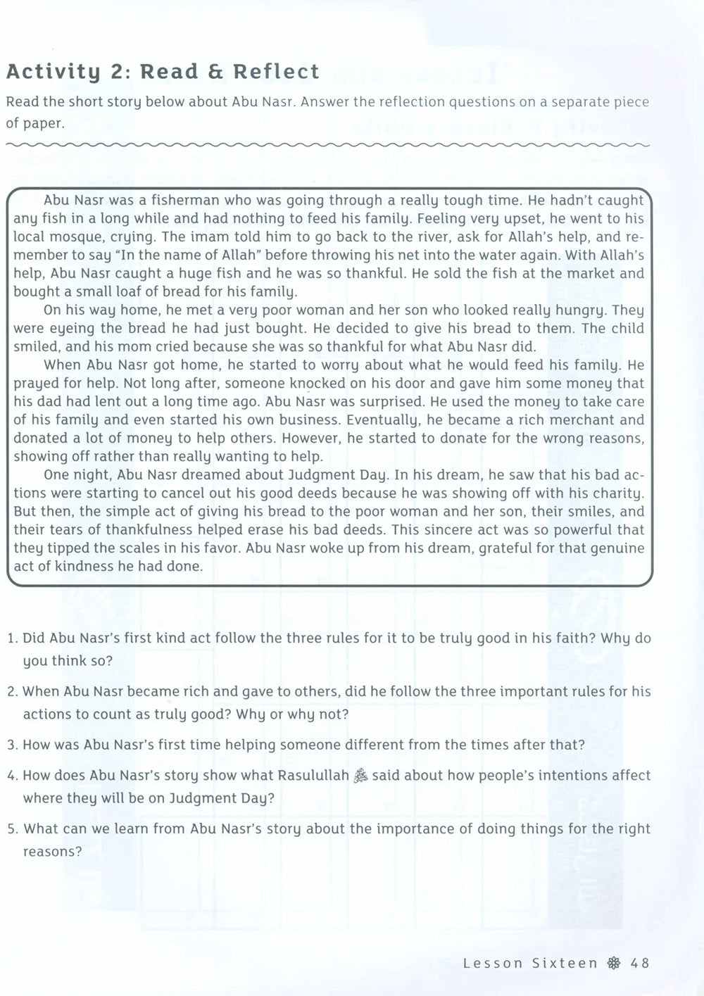 Iqra' Wise Workbook Level 7