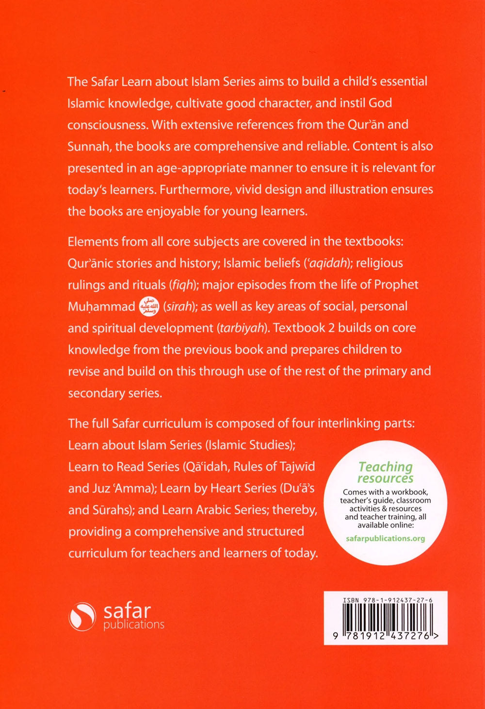 Safar Islamic Studies Textbook Level 2