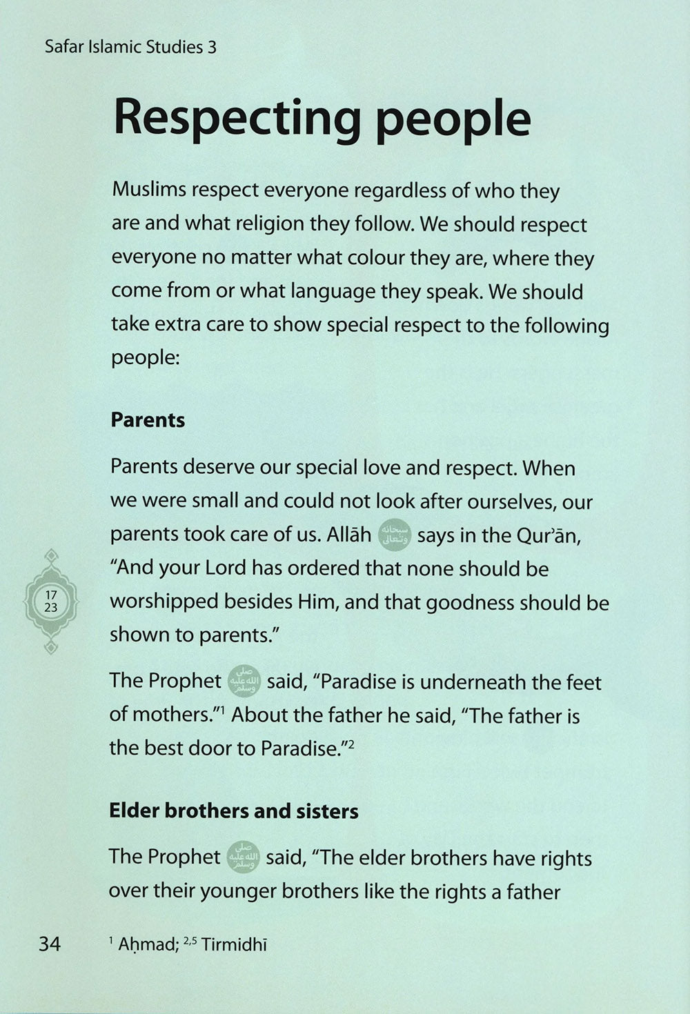 Safar Islamic Studies Textbook Level 3