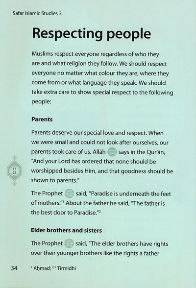 Safar Islamic Studies Textbook Level 3