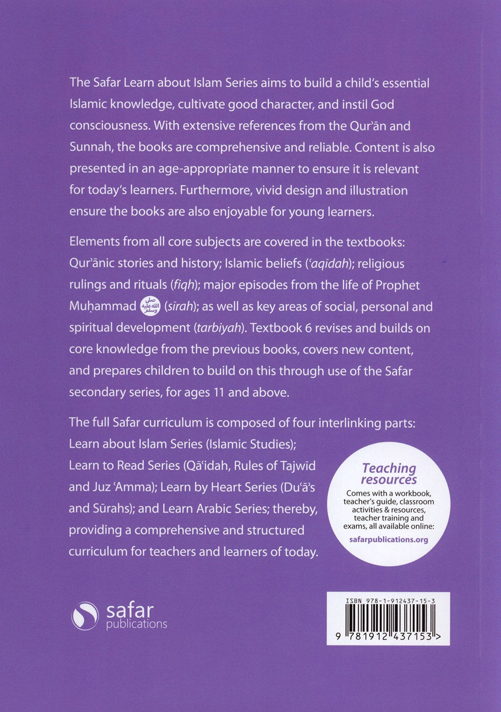 Safar Islamic Studies Textbook Level 6
