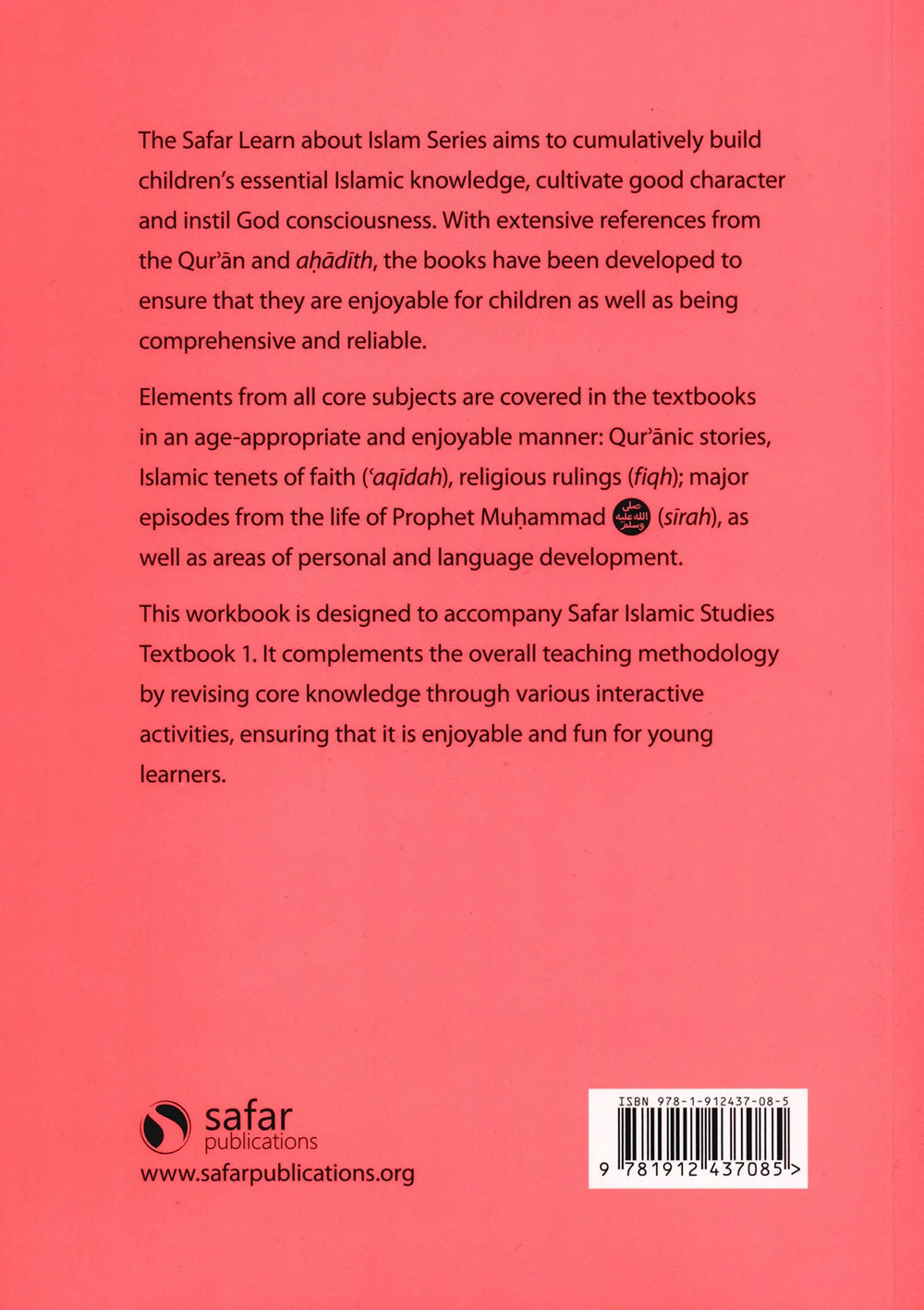 Safar Islamic Studies Workbook Level 1