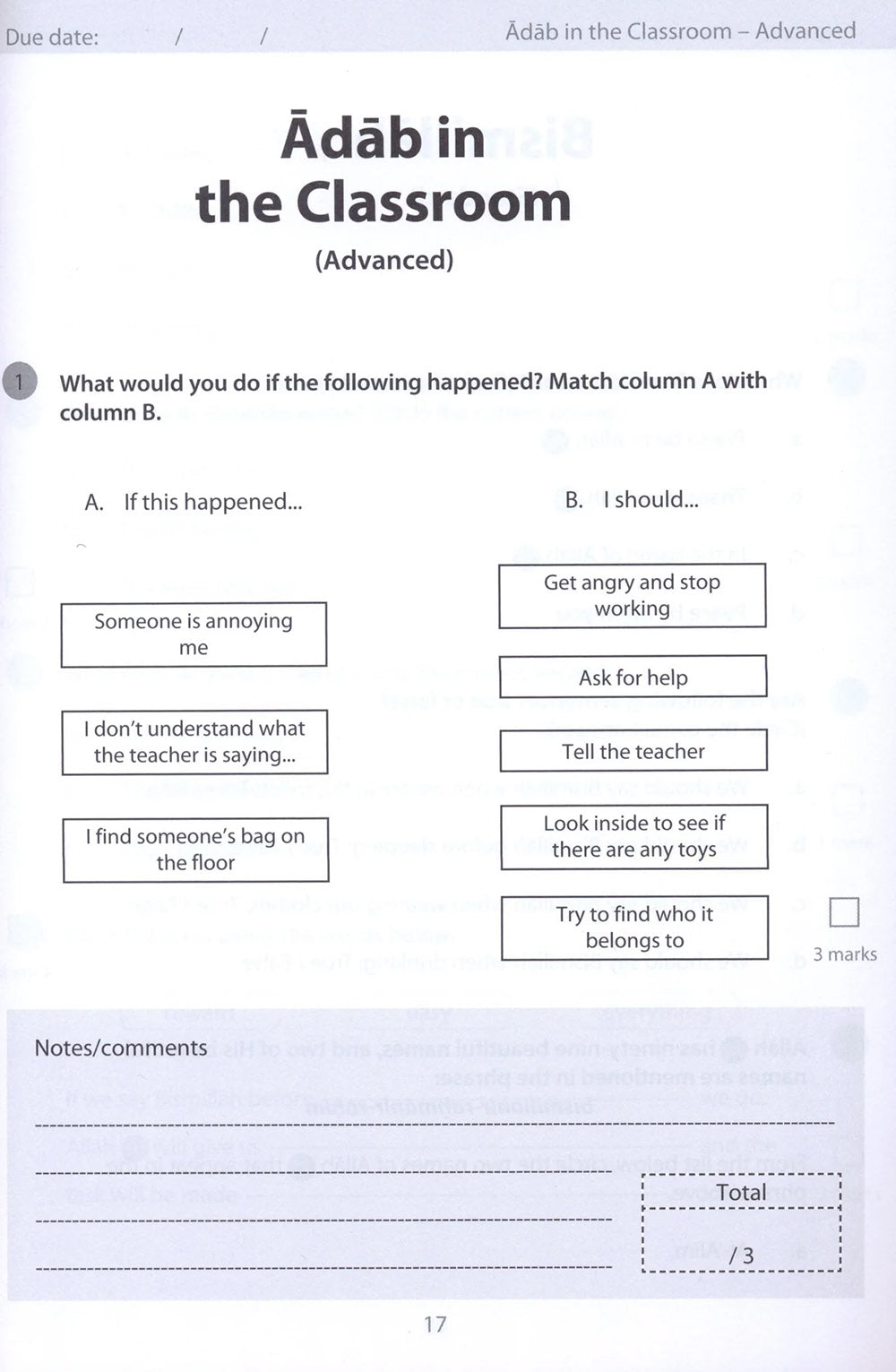 Safar Islamic Studies Workbook Level 2