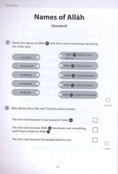 Safar Islamic Studies Workbook Level 3