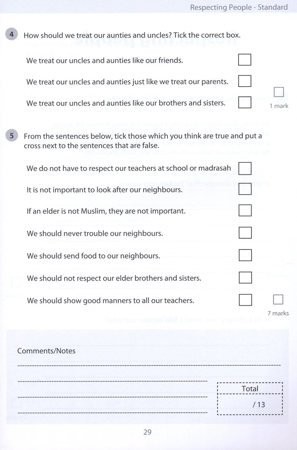 Safar Islamic Studies Workbook Level 3
