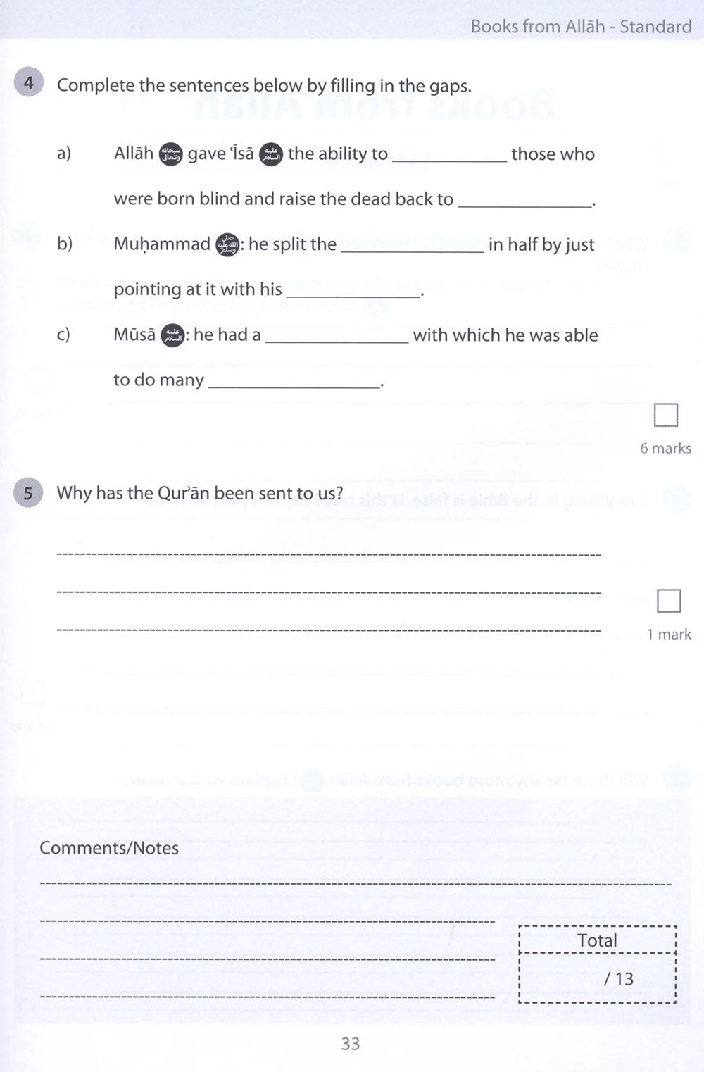Safar Islamic Studies Workbook Level 3