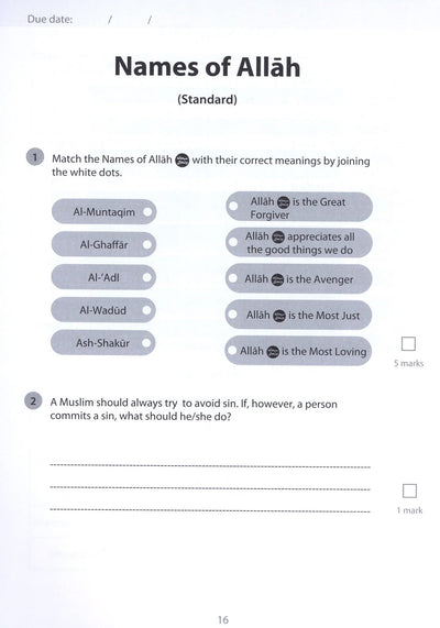 Safar Islamic Studies Workbook Level 4