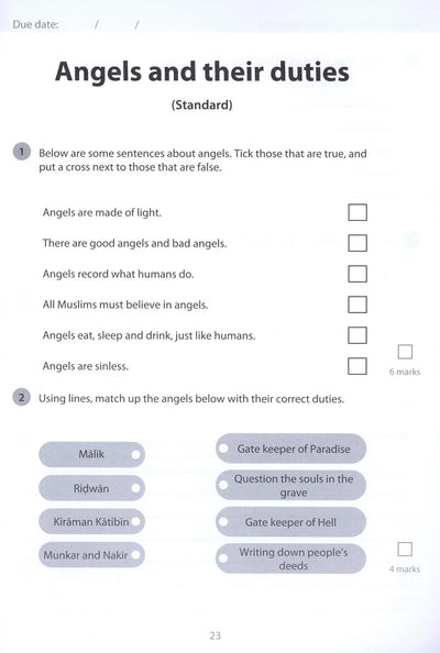 Safar Islamic Studies Workbook Level 4