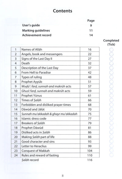 Safar Islamic Studies Workbook Level 5
